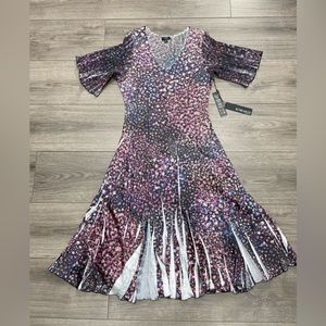 Komarov Bell Sleeve midi Dress Sz M NWT